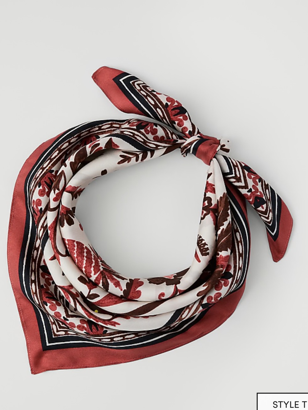 Ann Taylor Palm Print Silk Scarf NWOT